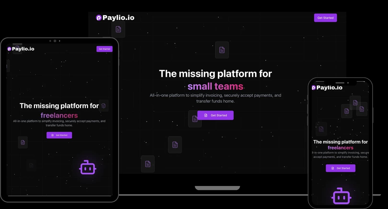 Paylio.io auf mehreren Geräten